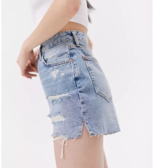 Urban Outfitters BDG Surf High-Waisted Denim Short - Light Wash -Size 26 - Picture 5 of 10